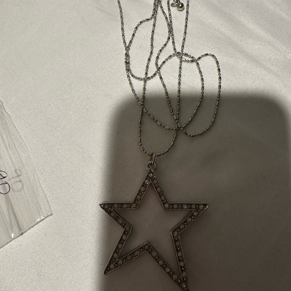 Silver Star Pendant Necklace